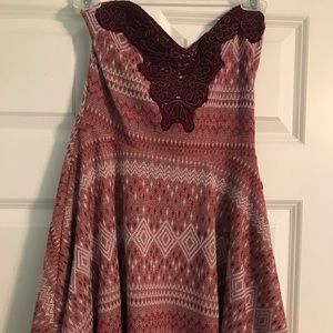 Free People strapless dress